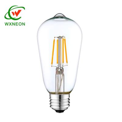 China vintage edison brass decorative light lighting led filament bulb st64 for sale