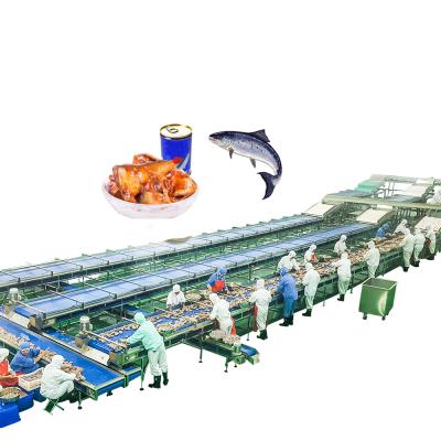 China Automatic Canned Fish Production Line Tuna Vacuum Canning Machine for sale