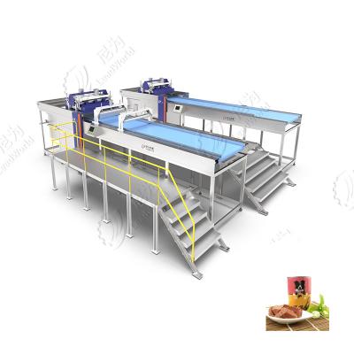 China High Capacity Pet Food Processing Machiness Canned Line Pet Food Loading And Unloading Machine for sale