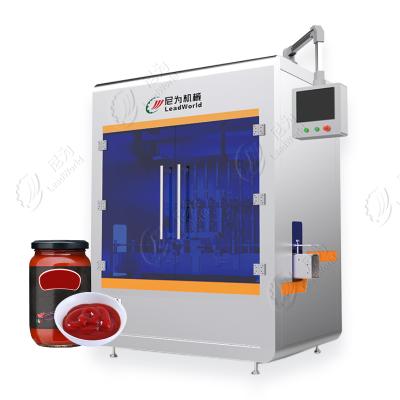 China High precision filling level sealing machine bottle filling packaging machine for tomato sauce/sauce/mustard paste for sale