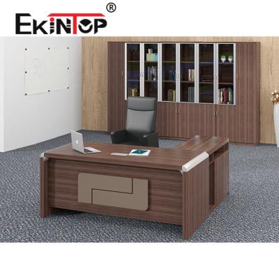 Κίνα Έπιπλα γραφείου Executive Γραφείο γραφείου Mahogany Color Executive Computer Desk προς πώληση