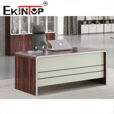 China Escritorio de lujo Boss Table Desk Industrial Loft Style Executive Office Desk 1600W*800D*760mm en venta