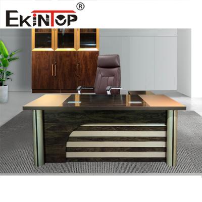 China Escritorio modular de pedestal doble de muebles de escritorio de oficina de gama alta simple moderno en venta