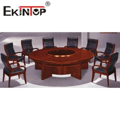 China Enterprise Round Conference Table Large Business Round Table Multi Person Conference Table zu verkaufen