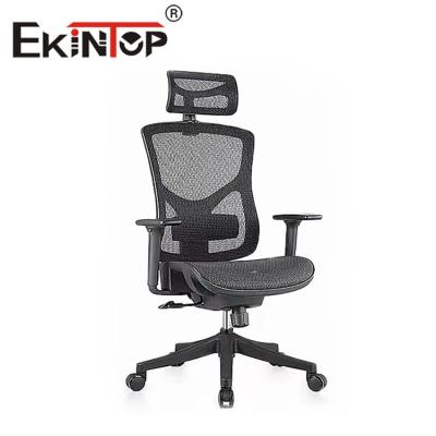 China Silla ergonómica Mesh Seat, Mesh Mid Back Office Chair rotatorio del negro de Ekintop en venta