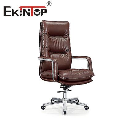 China Modern Leather Ergonomic Executive Office Chair Swivel For Meeting Room for sale