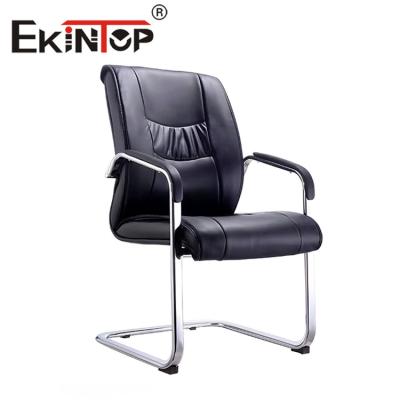 Chine Chaise en cuir PU Chaise de bureau Executive Boss à hauteur réglable noire à vendre