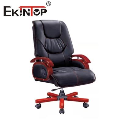 China Chef-Gas Lift Leather-Stuhl PU füllte Seat-Manager Office Furniture auf zu verkaufen