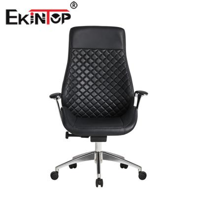 China China Manufacturer Comfortable Leather Chair High Back PU Swivel Executive Office Chair for sale