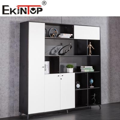 China 4 Drawer Lateral Fireproof File Cabinet Wood Bookshelf For Office Furniture for sale