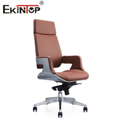 China Comfortable Workspace Leather Office Chair Soft Seat Commercial Furniture for sale