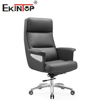 China Modern Black Leather Lift Chair PU Armrest High Back en venta