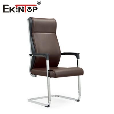 China High Back Arch Shaped Leather Office Chair With Armrests Modern Style for sale