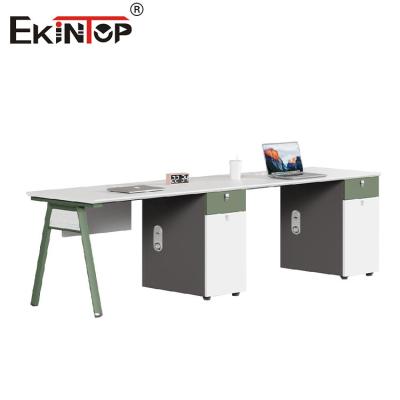 China Modern White Co-working Space Office Furniture Office Workstation Desk Table for sale