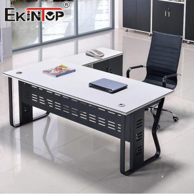 China Customized Wood Home Office Table Modern Designer Desk L Shaped Desk for sale