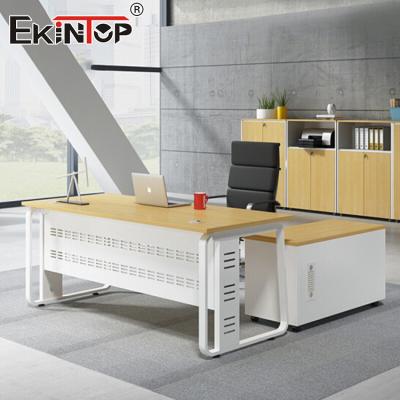 China Office Space Manager Office Table Commercial Desk Industrial Style for sale