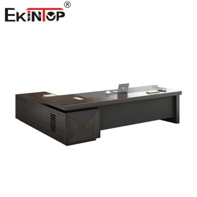 China Commercial Style Executive Desk Wooden Office Desk Large Desk with Drawers for sale