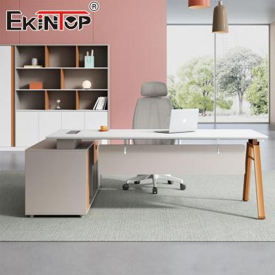 China Modern Style Office Desk Customizable Wood Material Acacia Wood Desk for sale