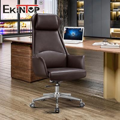 China PU Leather High Quality Office Chair Reclining Swivel Ergonomic Drafting Chair for sale