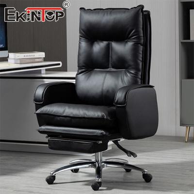 China New Design High-Back Leather Office Chair Furniture Home Office Desk Chair for sale