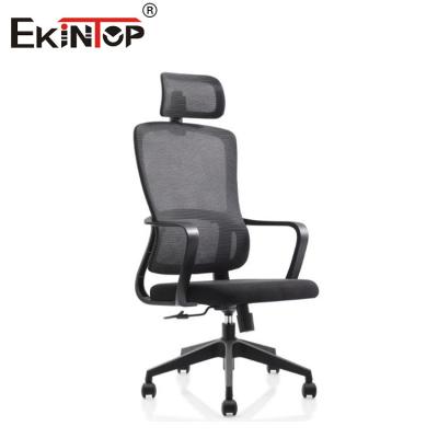 China Ergonomic High Back Office Chair Adjustable Chair Headrest Fabric Chair for sale