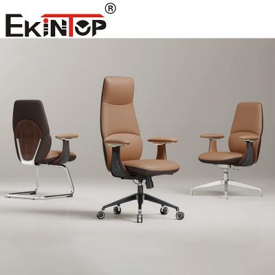 China Multi-function Ergonomic Executive Commercial Chair Leather Club Chairs for sale