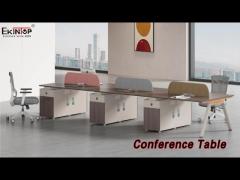 Office Conference Table Melamine Board Extendable Waterproof Modern