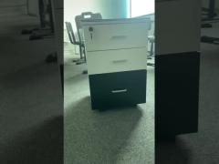 Movable Officeworks Filing Cabinet 3 Drawer Scratch Resistant