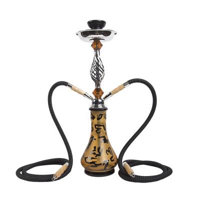 China WOYU Bottle Double Hose Iron Tobacco Shisha Shisha Shisha Hookah Glass Egyptian Glass for sale