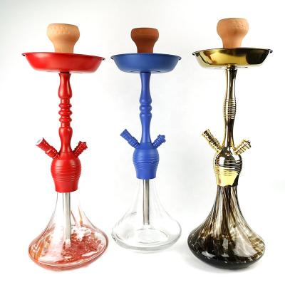 China China best selling modern unique zinc alloy glass shisha hookah factory shisha hookah for sale