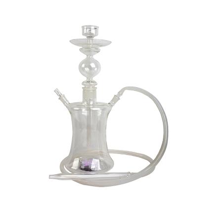 China All full smoke glass-glass shisha pipe sheesha hookah with led light for sale