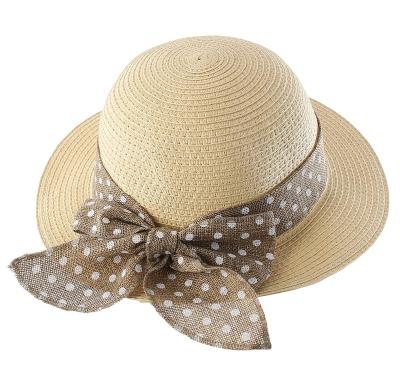 China 2022 Factory Price Wholesale Kids Summer Casual Straw Hat Bowknot Beach Sun Protection Hats For Girls for sale