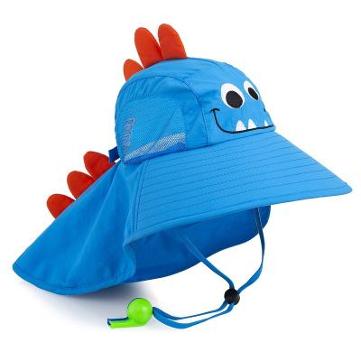 China 2022 New Kids Character Sun Sun Hat UPF 50+ Boy Girl Wide Brim Beach Hats Sun Hat for sale