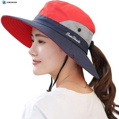 China Image Maker Customized Logo Designed Cowboy Flavor Fisherman Bucket Breathable Hat Cap With Adjustable Buckle for sale