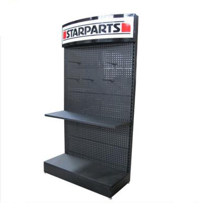 China Single Sided Heavy Duty Metal Shelving Gondola Unit / Used Heavy Duty Supermarket Equipment Display Shelving Rack for sale