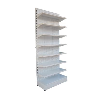 China Single Sided Heavy Duty Metal Shelving Gondola Unit / Used Supermarket Equipment / Heavy Duty Display Shelving Rack for sale