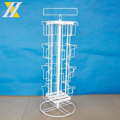 China Exquisite Stores And Wire Easy Worktop Vintage Postcard Revolving Display Rack For Retail Store for sale