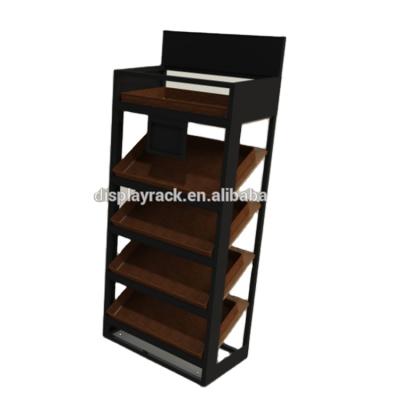 China Removable Or Assembled Showroom Display Stands For Floor Tiles 4 Layers Wooden Display Stand for sale