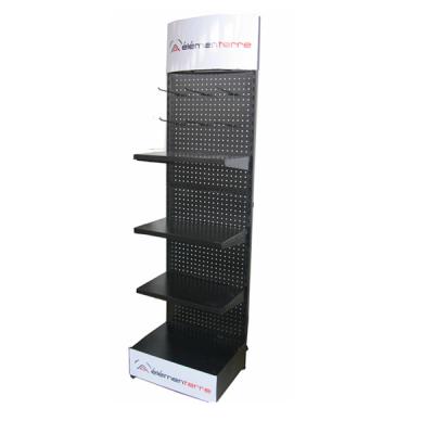 China Showing goods china wholesale floor standing tray metal racks skin accessories product exhibidor display stand for sale