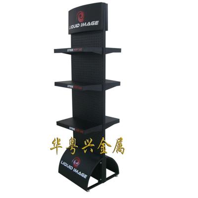 China Pop Double Sided Mobile Phone Accessories Metal Retail Floor Display Products Stand Up To 3kg for sale