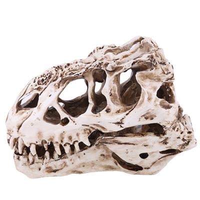 China Europe Factory Custom Halloween Holiday Resin Animal Dinosaur Skull Decor Wholesale T Rex Dragon Skull Skeleton Ornament Gift Craft for sale