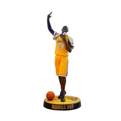 China Europe Custom Souvenir Gift 1:1 Life Size Statue Anime Nba Kobe Basketball Player Toy Figure Statues Decor Resin Character Sculptures for sale