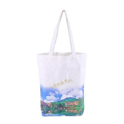 China Wholesale Reusable Fashion Recycle Tote Custom Printed Organic Canvas Cotton Bags for sale