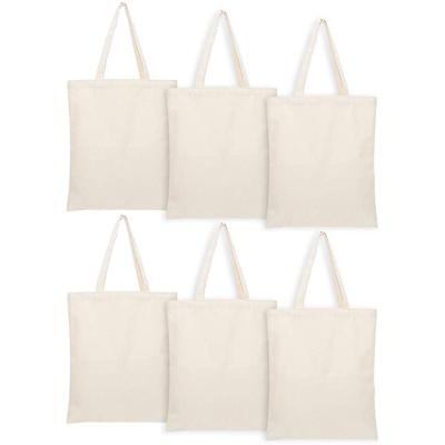 China Custom Handled Printed Large Reusable Blank Blank Shopping Canvas Tote Bags Cotton for sale