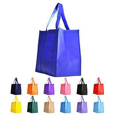 China Handled Folding Cheap Custom Reusable Non Woven Grocery Shopping Tote Bag for sale