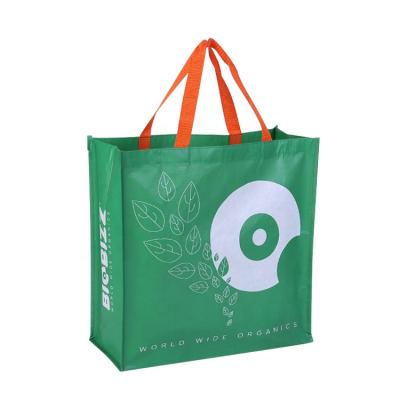 China Non Woven PP Rope Handle With Laminated Wholesale Reusable Tote Bags With Logo for sale