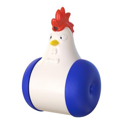 China Sustainable Amazon Hot Selling Pet Shop Wholesale Automatic Balance Moving Wheel Cat Chicken Simulator Laser Toys for sale