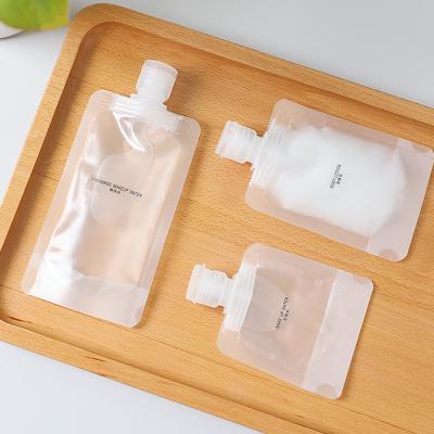 China Travel Aseptic Lotion Packaging Cosmetics Packaging Suction Mouth Skin Care Products Sample Clamshell Bag for sale