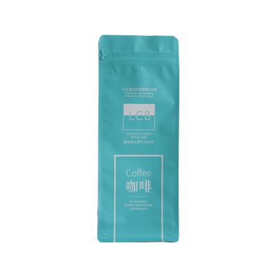 China Custom Printed Moisture Proof Aluminum Foil Coffee Bean Packaging Bag With Zipper Coffee Bag Self-supporting Polyester Film Packing Bag for sale