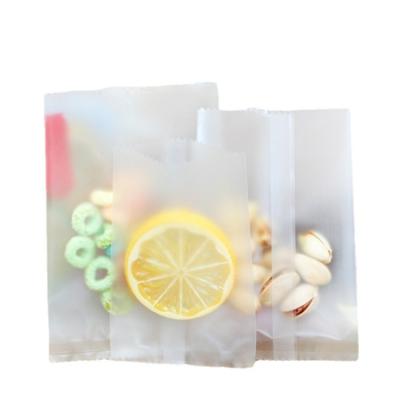 China Transparent Medium Sealing Machine Bag Fruit Tea Food Packaging Plastic Heat Dense Sealing Bag BIODEGRADABLE Frosted Dense Bag for sale